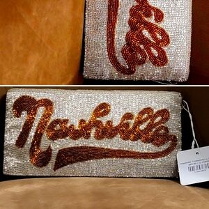 Nashville beaded crossbody/clutch